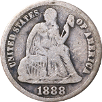1888-S Seated Liberty Dime