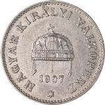 Hungary 1907 KB Twenty (20) Filler KM#483