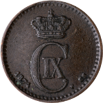 Denmark 1874 Ore KM#792.1