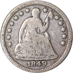 1849-P Seated Liberty Half Dime