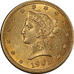1901-O Liberty Gold $10 Nice BU Nice Eye Appeal Strong Strike