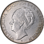 Netherlands 1939 2&#189; Gulden KM#165