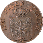 German States: Prussia 1839 D Three (3) Pfenninge - AU
