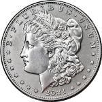 2021 &#39;D&#39; Morgan Silver Dollar - Denver - OGP &amp; COA - STOCK