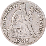 1885-P Seated Liberty Dime