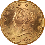 1898-P Liberty Gold $10 NGC MS65 Great Eye Appeal Strong Strike