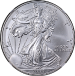 2000 Silver American Eagle $1 NGC MS69 Millennium Set