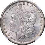 1890-O Morgan Silver Dollar NGC MS62 Nice Luster