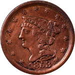 1853 Half Cent - Cleaned