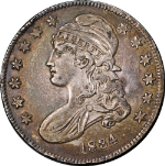 1834 Bust Half Dollar &#39;Small Date Small Letters&#39; Nice AU Details 0-113 R.1