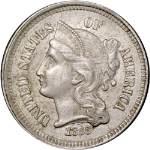 1868 Three (3) Cent Nickel
