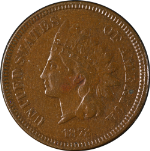 1872 Indian Cent Choice VF/XF Superb Eye Appeal Nice Strike