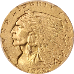 1929 Indian Gold $2.50 PCGS MS63 Nice Eye Appeal Strong Strike Nice Luster