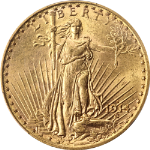1914-S Saint-Gaudens Gold $20 PCGS MS62 Superb Eye Appeal Strong Strike