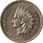 1859 Indian Cent Choice BU Great Eye Appeal Strong Strike