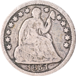 1851-P Seated Liberty Half Dime