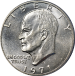 1971-S Eisenhower Ike Silver Dollar PCGS MS66