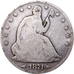 1874-P Seated Half Dollar