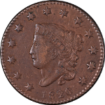 1820 Large Cent &#39;Small Date&#39; Nice XF Details N.4 R.5 Nice Strike