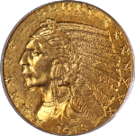 1913-P Indian Gold $5 PCGS MS63 Nice Eye Appeal Nice Strike