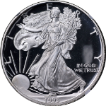 1993-P Silver American Eagle $1 NGCX Proof 9.9 Ultra Cameo Blast White