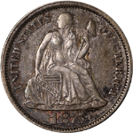 1875-P Seated Liberty Dime - Choice