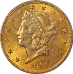 1904-P Liberty Gold $20 PCGS MS65 Superb Eye Appeal Strong Strike