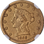 1856-S Liberty Gold $2.50 NGC XF45 Great Eye Appeal Nice Strike