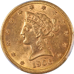 1906-D Liberty Gold $10 PCGS MS62 Great Eye Appeal Strong Strike