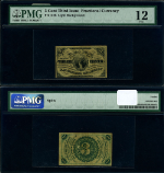 FR. 1226 3 c. 3rd Issue Fractional Note Light Background PMG Fine12