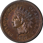 1881 Indian Cent Proof Choice PR Nice Eye Appeal Strong Strike
