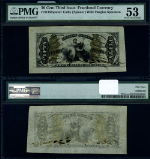 FR. 1355 sp 50 c. 3rd Issue Fractional Note Wide Margin Face PMG AU53