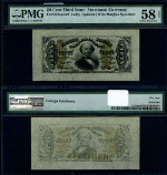 FR. 1324 sp 50 c. 3rd Issue Fractional Note Wide Margin Face Choice PMG AU58 NET