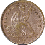 1840-O Seated Liberty Dime &#39;No Drapery&#39; Large &#39;O&#39; ANACS EF45 Details Key Date