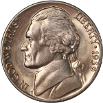 1939-D Jefferson Nickel - GEMMY