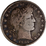 1904-P Barber Half Dollar