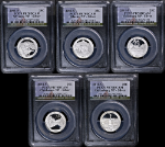 2011-S Silver 25c National Park 5 Coin Proof Set PCGS PR70 DCAM
