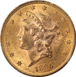 1896-P Liberty Gold $20 PCGS MS63 Nice Eye Appeal Nice Strike