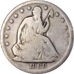 1868-S Seated Half Dollar