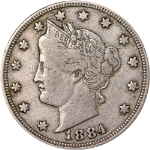 1884 Liberty V Nickel