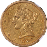 1840-P Liberty Gold $5 No Motto NGC AU Details Nice Eye Appeal Nice Strike