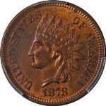 1878 Indian Cent PCGS MS63 RB Great Eye Appeal Strong Strike
