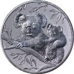 2018-P Australia Silver $2 Koala -Mother &amp; Baby NGC MS70 2 Ounce Piefort 1st Day