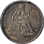 1886-P Seated Liberty Dime PCGS MS64 Great Eye Appeal Nice Luster