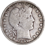 1897-P Barber Half Dollar