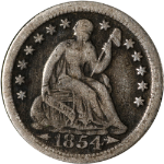 1854-O Seated Liberty Half Dime