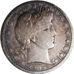 1905-S Barber Half Dollar