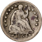 1854-O Seated Liberty Half Dime