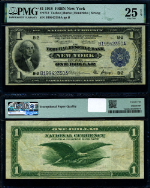 FR. 712 $1 1918 Federal Reserve Bank Note New York PMG VF25 EPQ