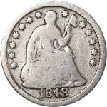 1848-P Seated Liberty Half Dime